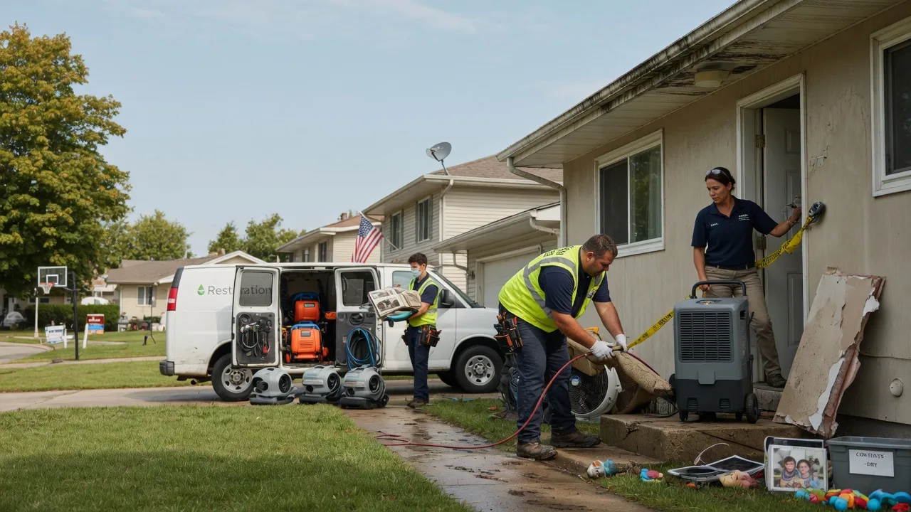 Water Damage Restoration in Rochelle, IL near me